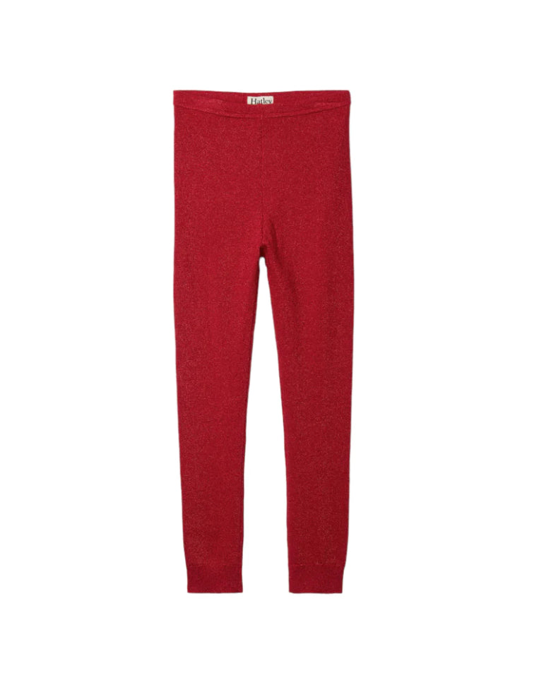 Hatley Holiday Red Baby Cable Knit Leggings