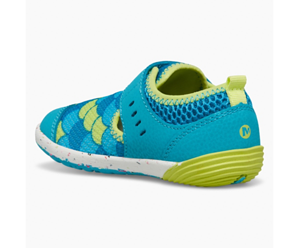 Merrell Bare Steps H2O Water-Friendly Sustainable Sneaker - Turquoise/Lime