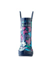 Oakiwear Loop Handle Rubber Rain Boots - Bright Butterflies