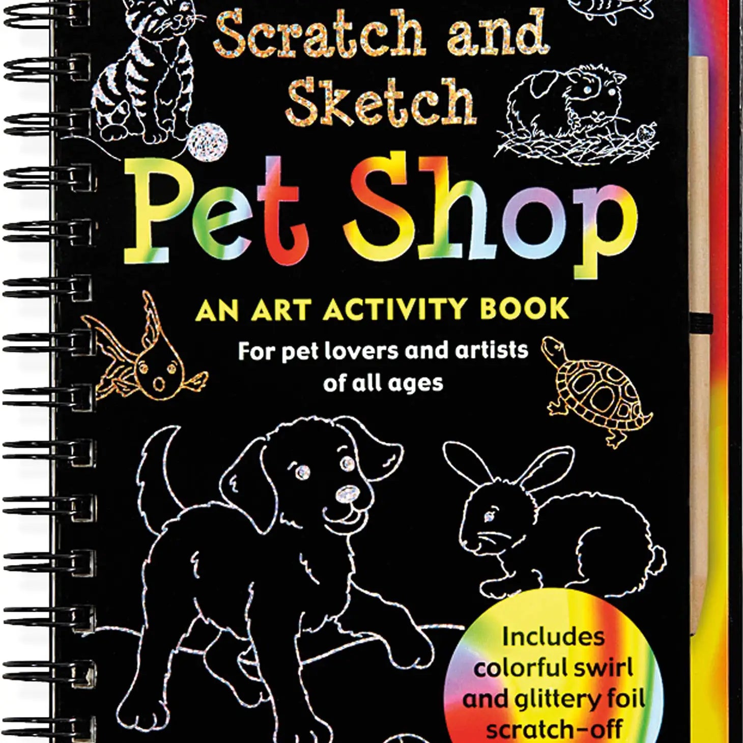 Scratch & Sketch Art Activity Books - Pet Shop