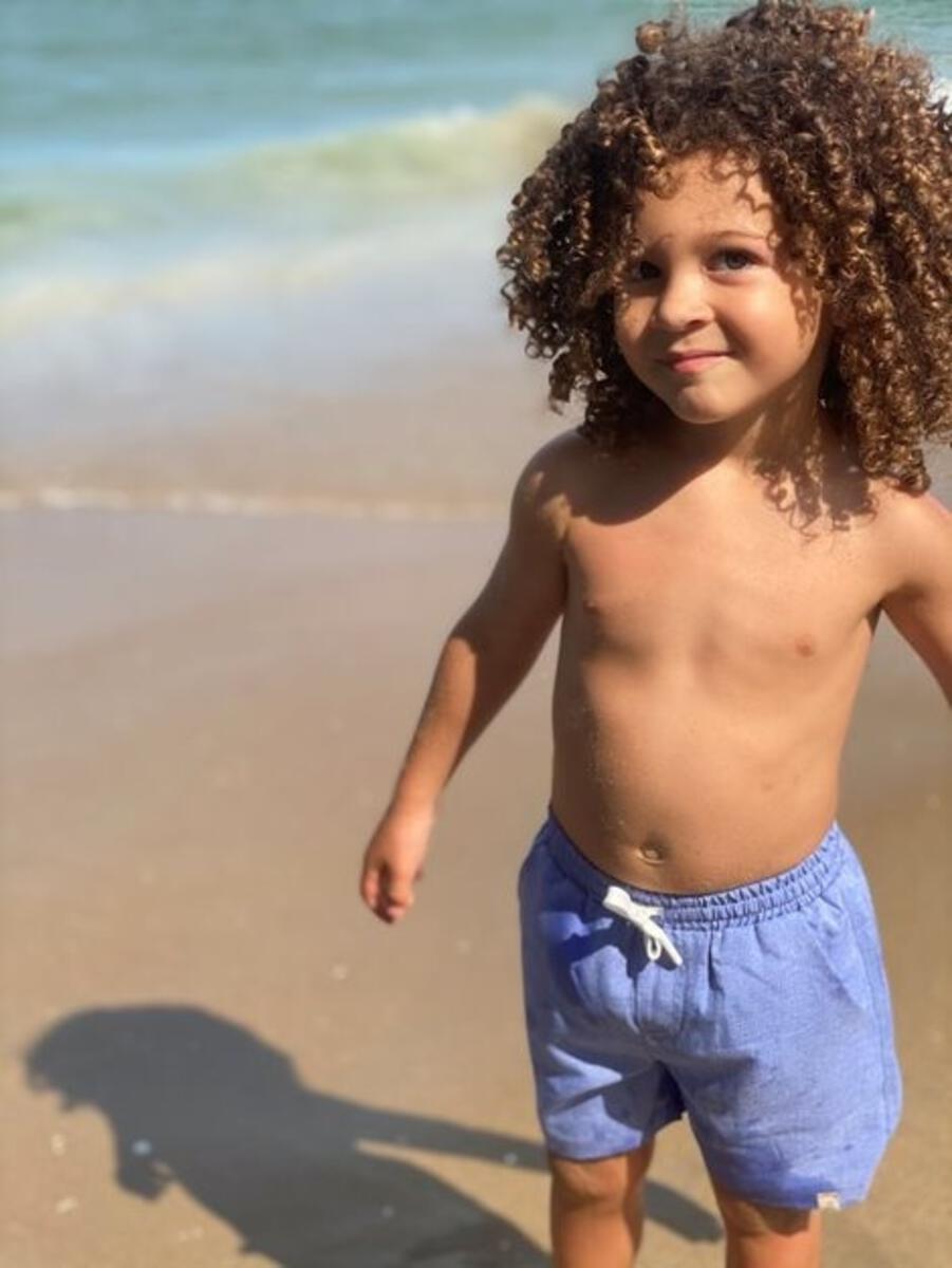Me & Henry Surf Swim Shorts - Heathered Blue