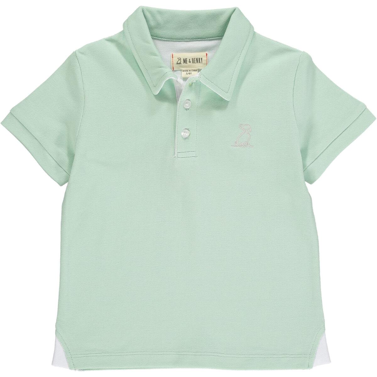 Me & Henry Starboard Pique Polo Shirt - Green
