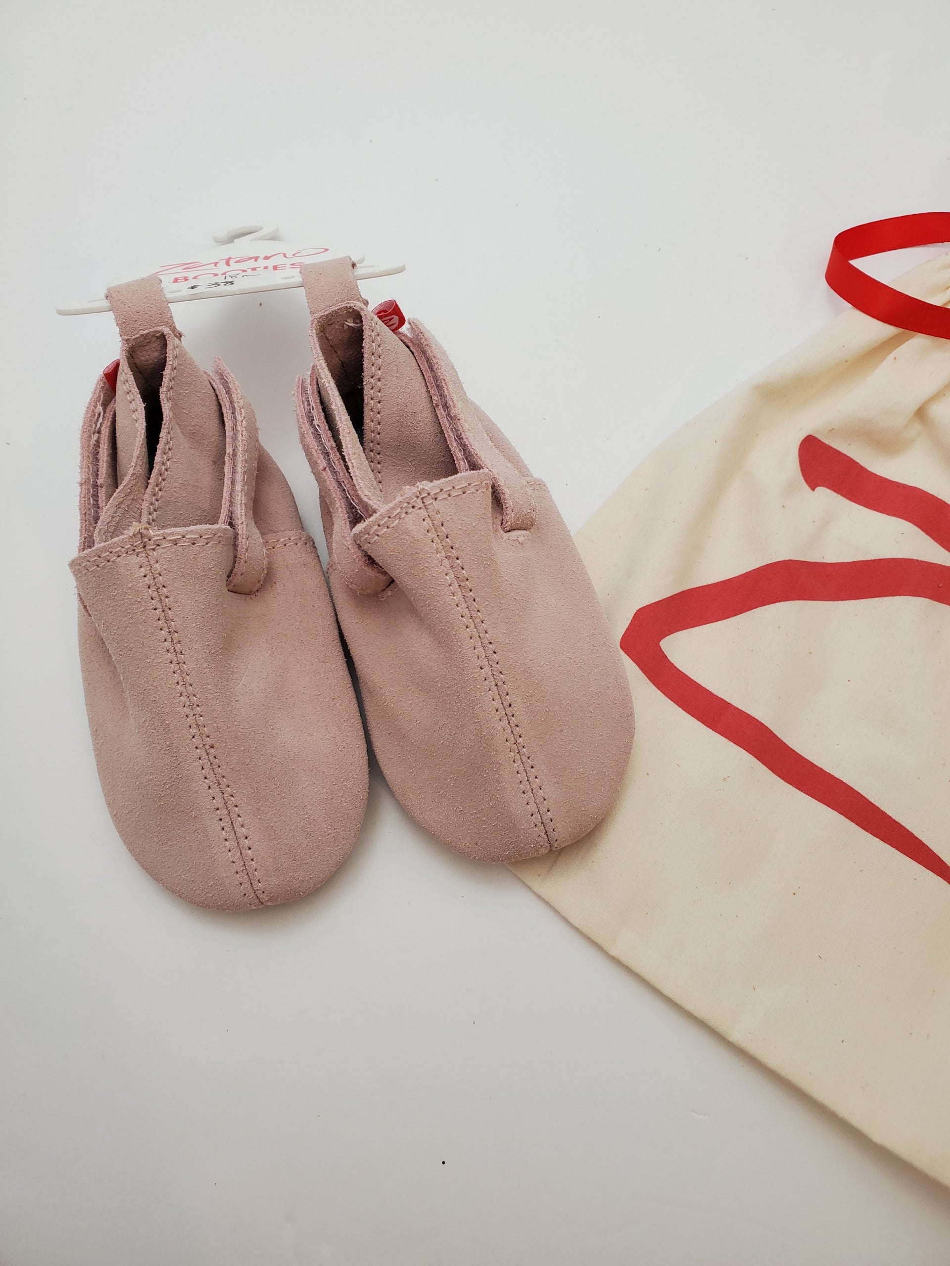 Zutano Suede Baby Shoes - Dusty Pink