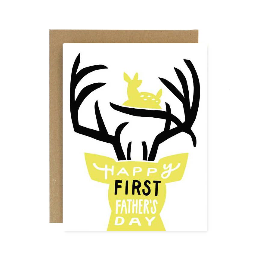 First Father's Day Deer Card