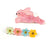 Lilies & Roses Hop Bunny Satin Alligator Clips, Set of 2 - Pink
