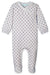 Feather Baby Crossover Footie Jude - Floral on White at