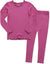 Vaenait Baby Shirring Long Sleeve PJs - Purple Pink