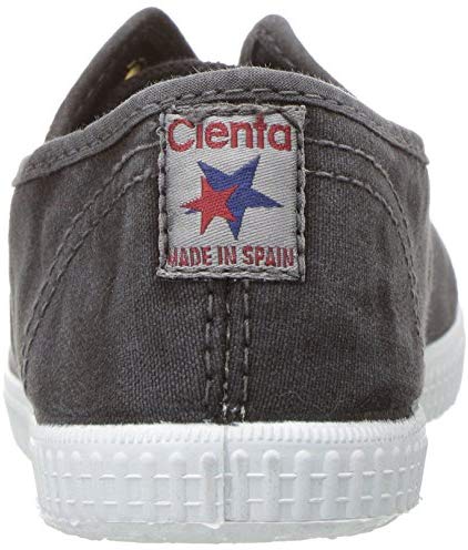 Cienta Distressed Laceless Canvas Sneaker, 70777 - Gris / Washed Grey