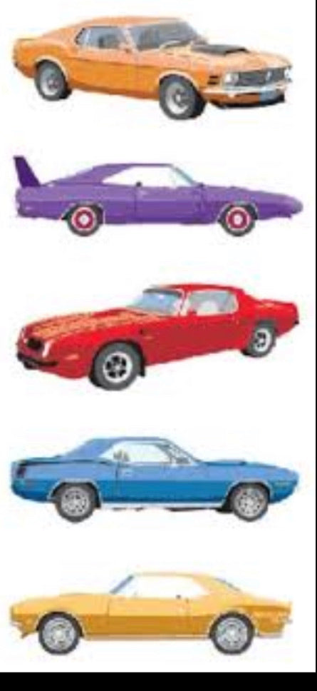Mrs. Grossman's Stickers / Metallic half sheet - Classic Cars