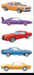 Mrs. Grossman's Stickers / Metallic half sheet - Classic Cars