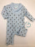 Feather Baby Koala Cowl-Neck Romper - Blue