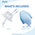 Pura Kiki® 11oz Straw Bottle - Ocean Blue Bumper