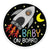 Rocket Baby on Board Vinyl Car Magnet