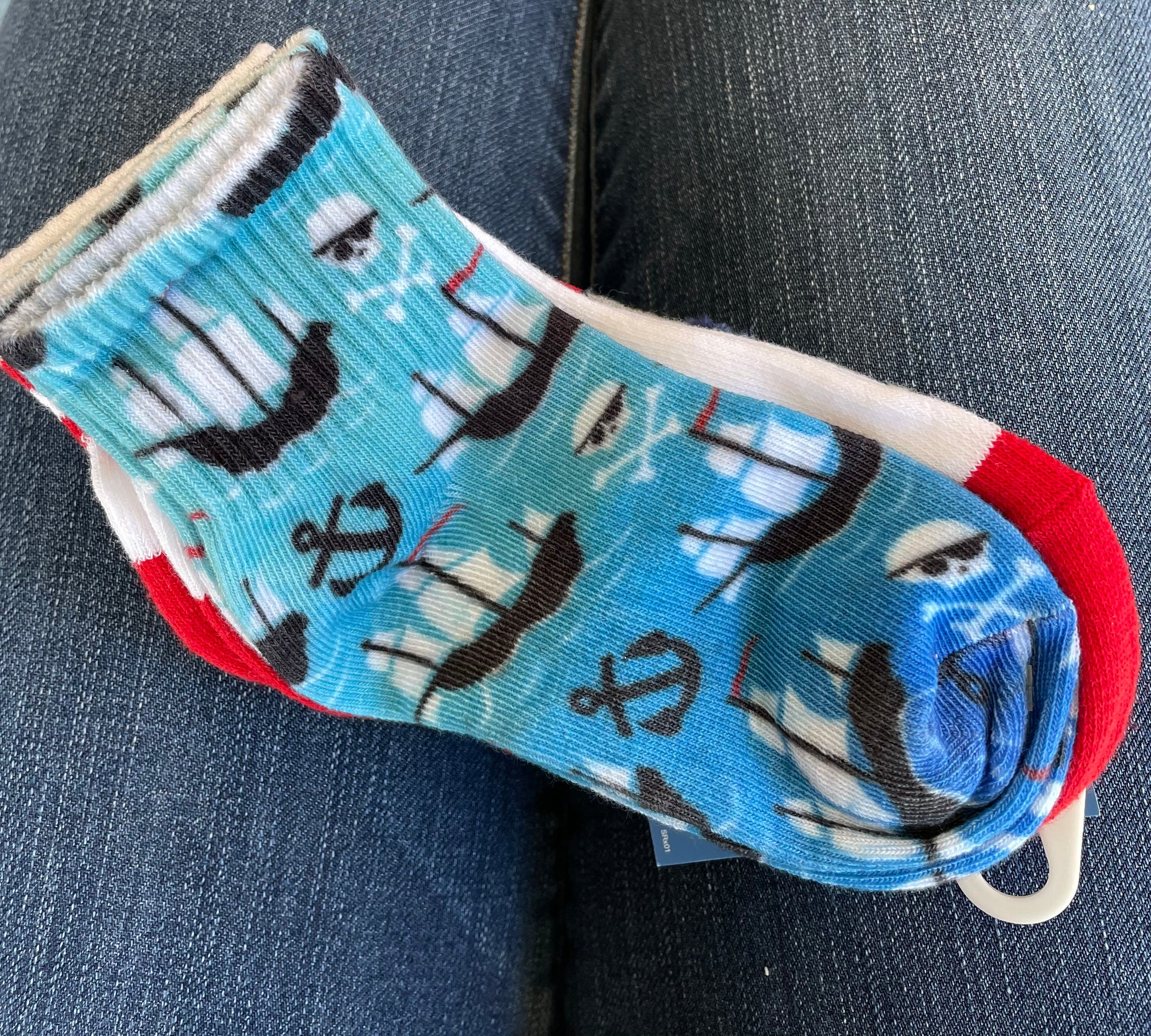 Stride Rite Unisex Ankle Socks 3-Pair - Pirate