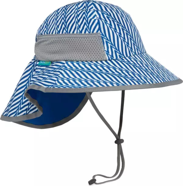 Sunday Afternoons Kids Play Hat - Electric Blue Stripe
