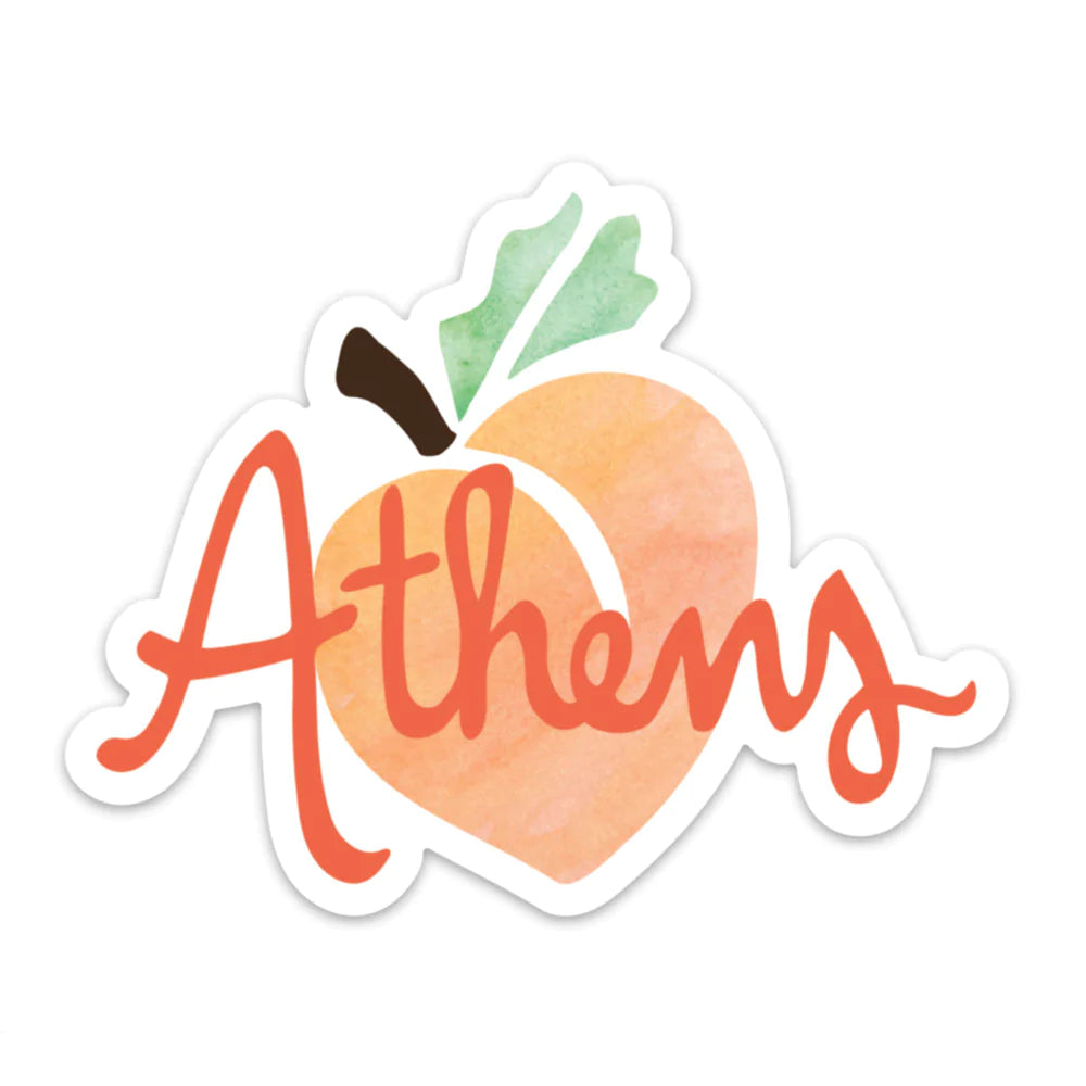 Athens Peach Vinyl Sticker