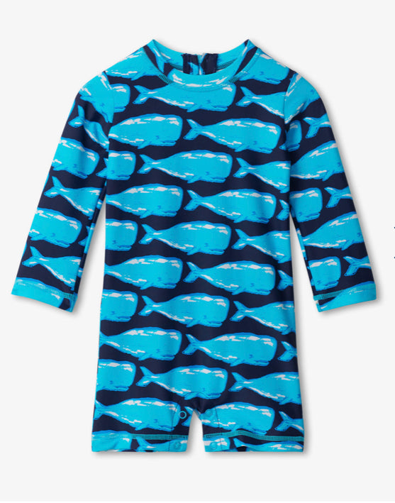 Hatley Whale Pod Baby One-Piece Rashguard