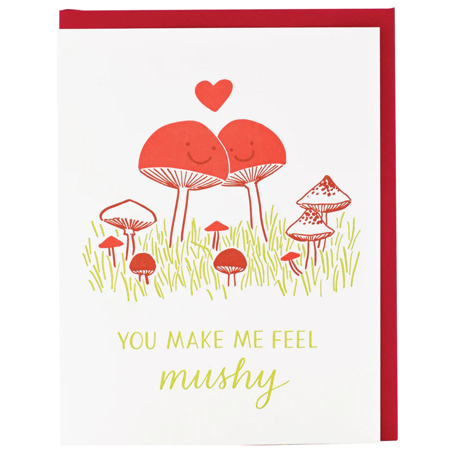 Mushrooms Love Mushy Card