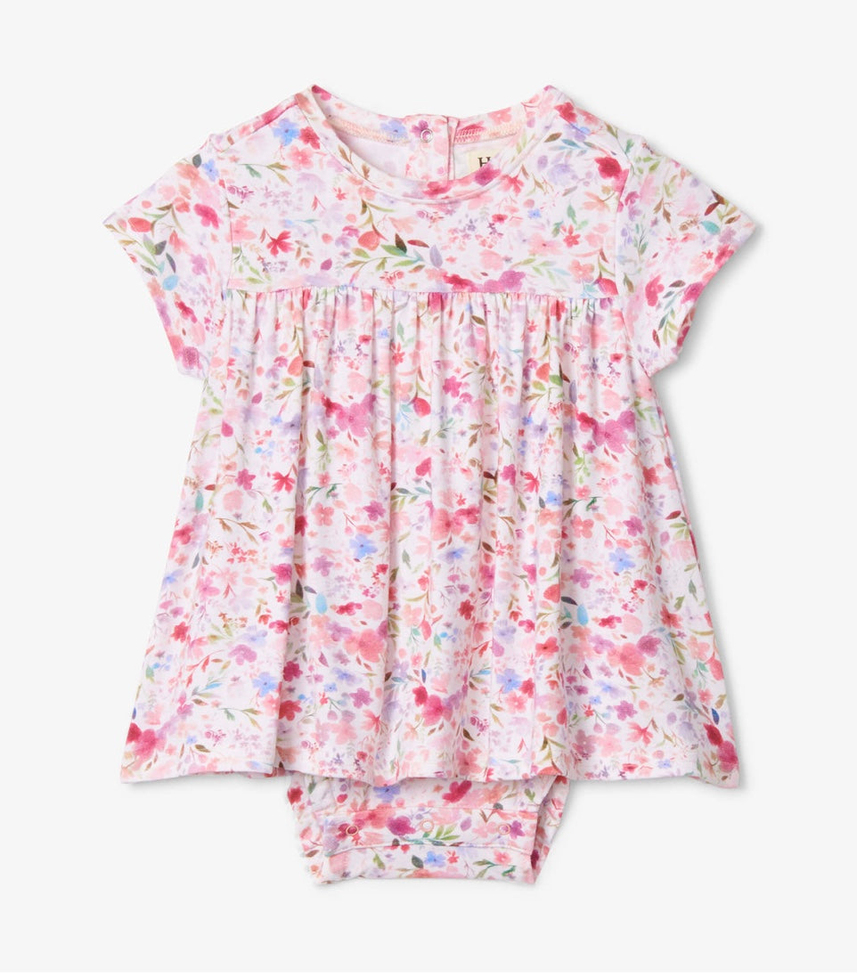 Hatley Watercolour Flowers Baby One Piece Dress