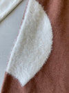Viverano Owl Embroidered Organic Cotton Knit Overall + Bodysuit Set - Cinnamon