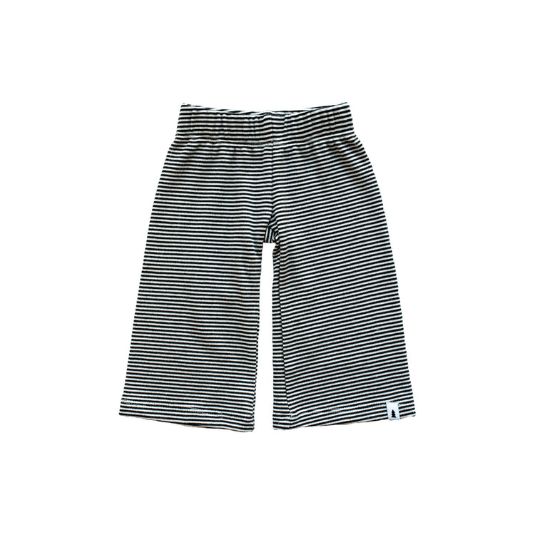 North Kinder Ribbie Pants - Mini Striped Charcoal