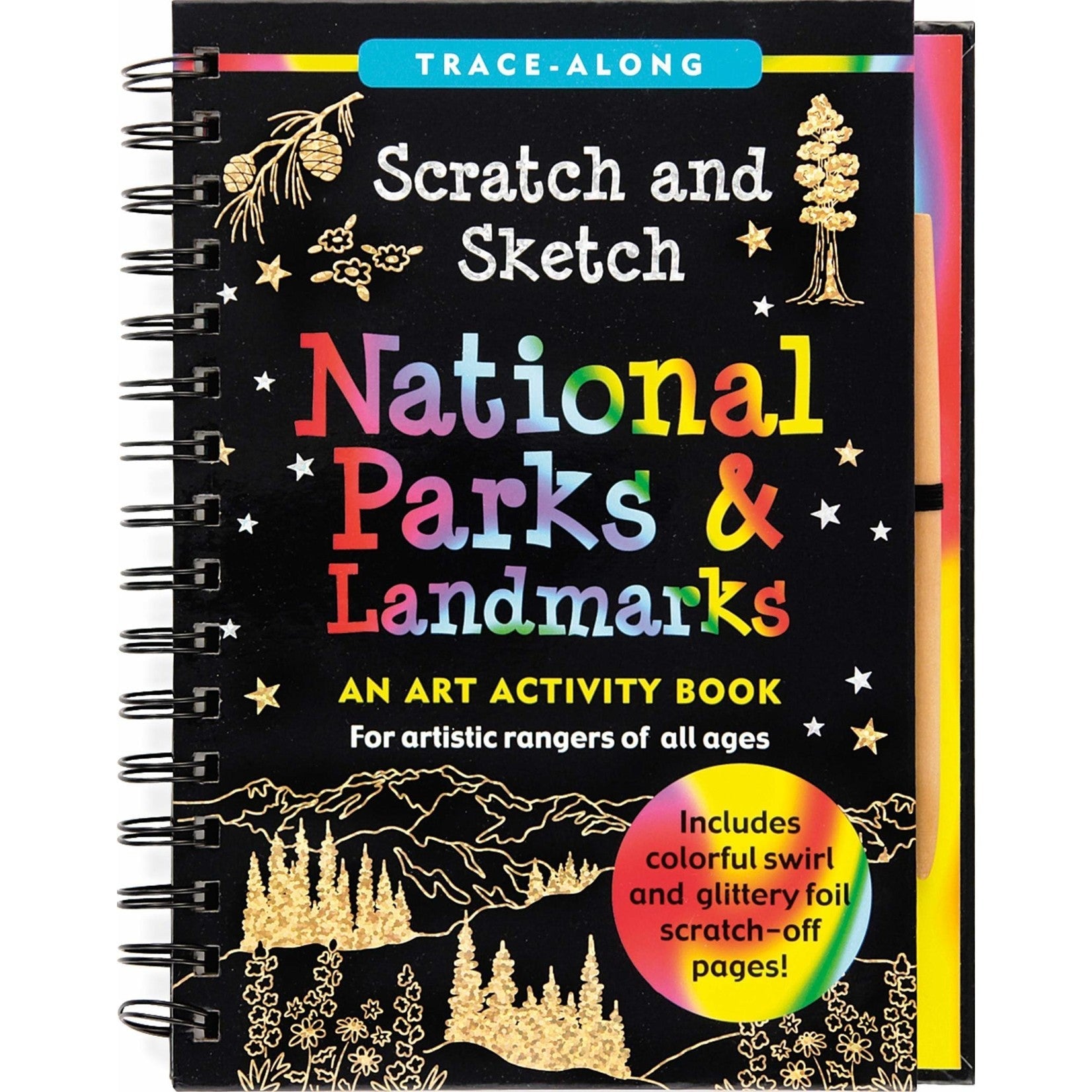 Scratch & Sketch Art Activity Books - National Parks & Landmarks