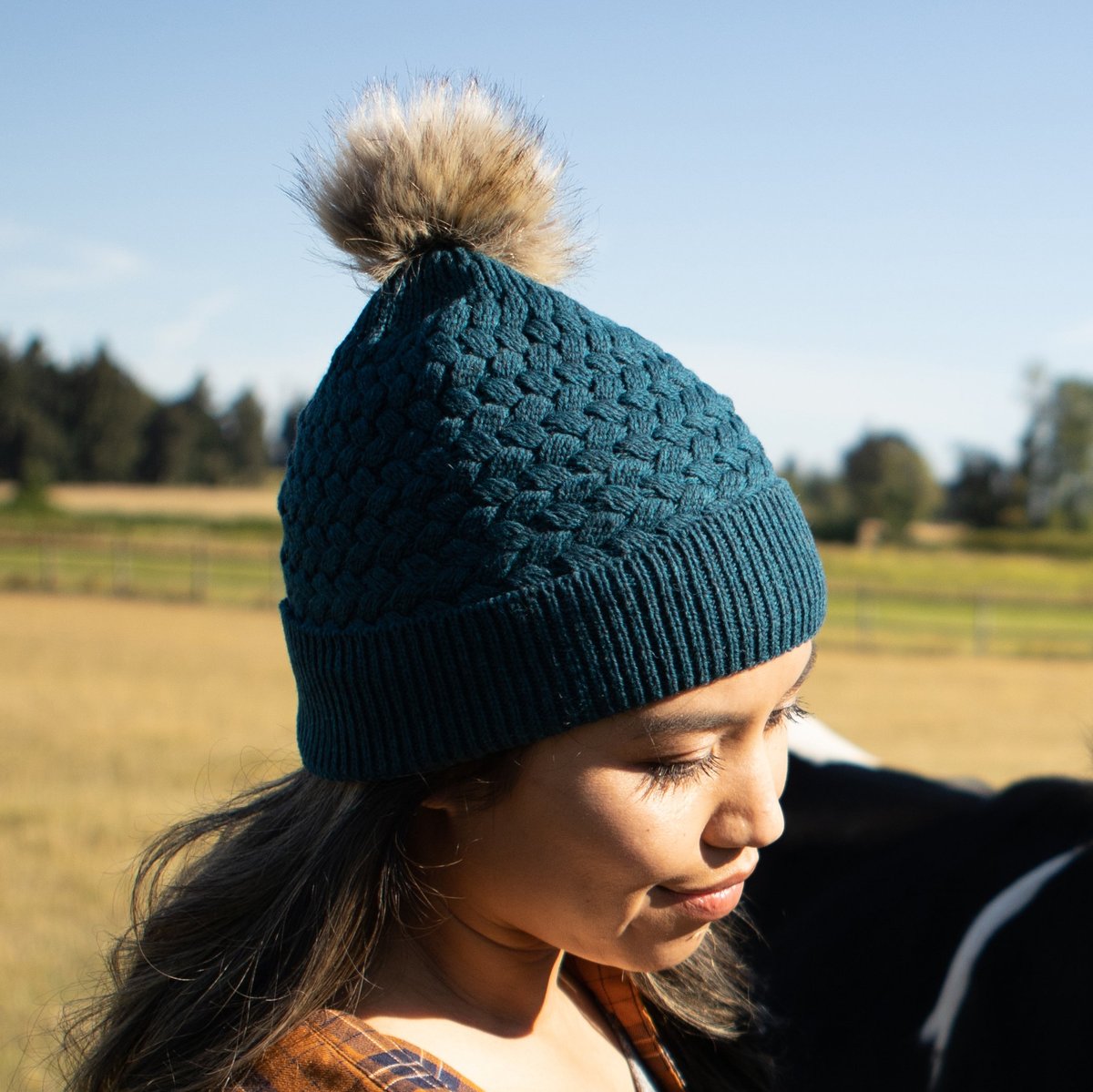 Sunday Afternoons Tranquil Merino Beanie - Big Kid / Conifer